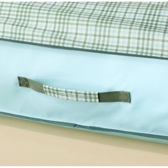 Layered Plaid Inflatable Pool Lounger Green/Blue - Hearth & Hand with Magnolia - Picture 5 of 7